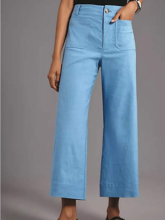 Anthropologie Pants - Colette Magic Fabric Crop Wide-Leg Pants